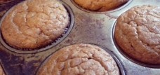 Gluten-free pumpkin spice muffin with flax